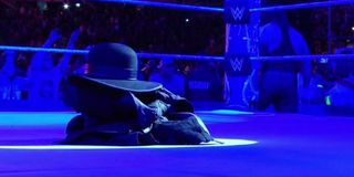 The Undertaker after leaving his gear in the ring at WrestleMania 33