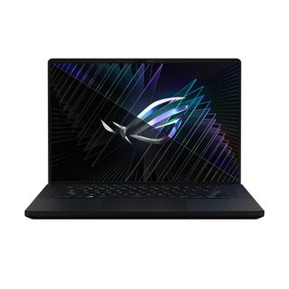 black laptop with asus logo on display