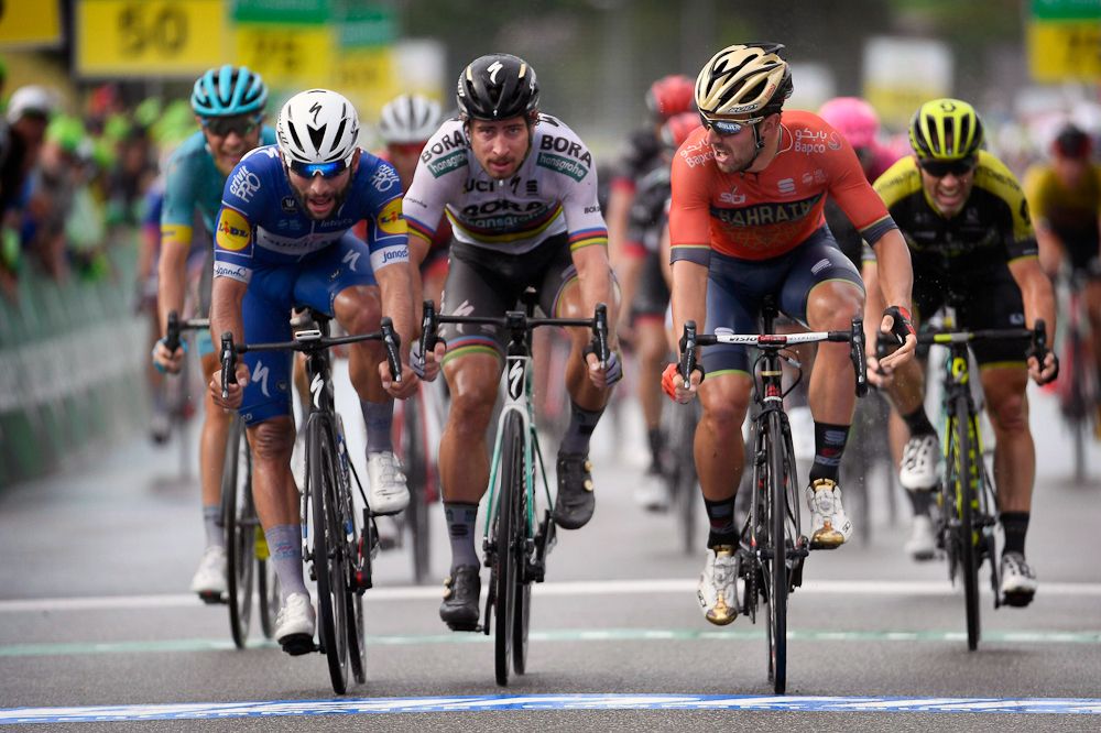 Sonny Colbrelli beats Peter Sagan and Fernando Gaviria to win stage 3 at the Tour de Suisse