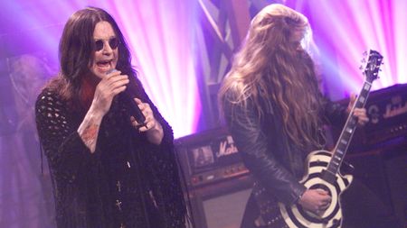 Ozzy Osbourne and Zakk Wylde at "The Tonight Show with Jay Leno" at the NBC Studios in Los Angeles, Ca. October 12, 2001