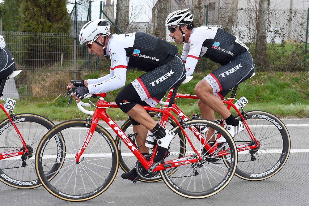 Trek Factory Racing riders compete during stage 2.