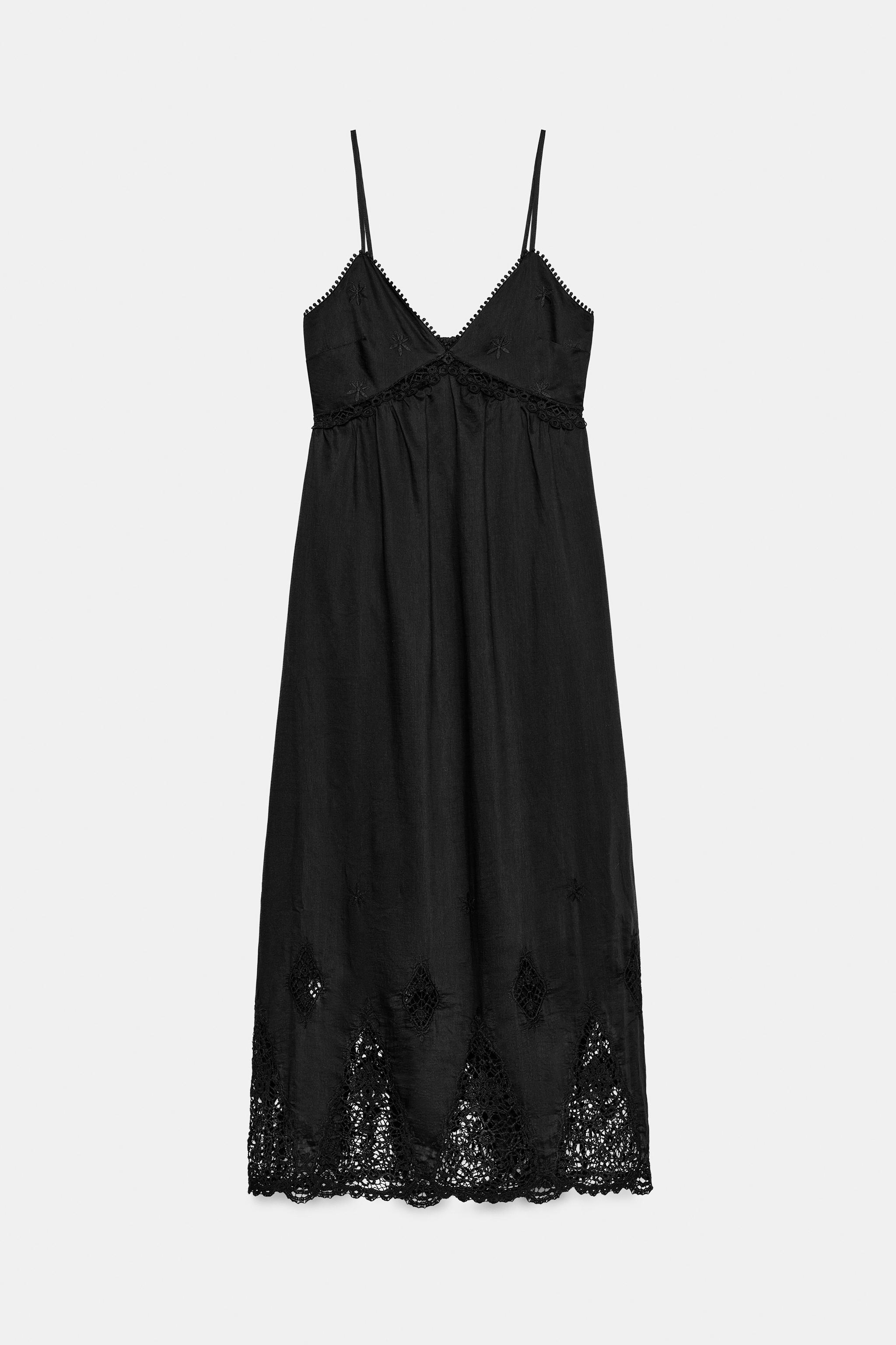Embroidered Midi Dress
