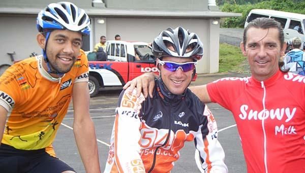 The top three men.