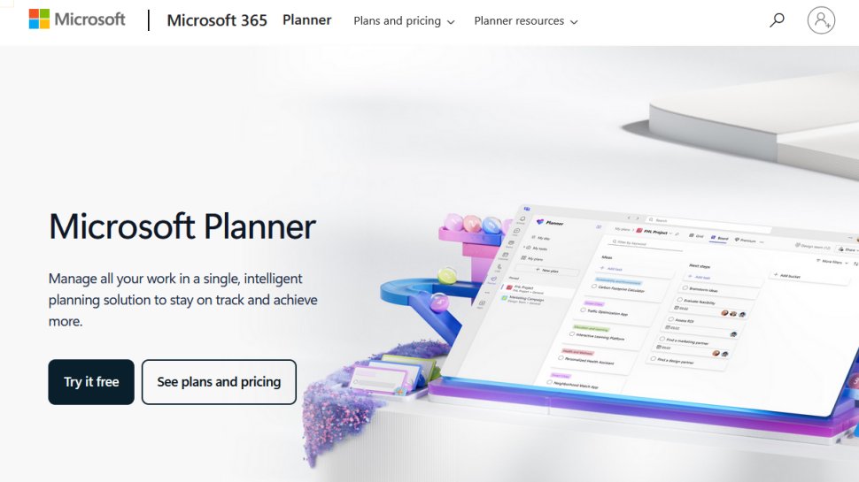 Microsoft Planner website screenshot (June 2025).