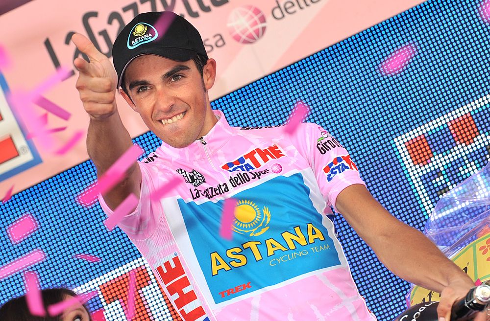 Alberto Contador at the 2008 Giro d'Italia