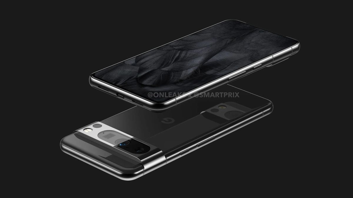 The Google Pixel 8 Pro leaks in Black.