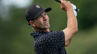 Adam Scott takes a shot during the Presidents Cup