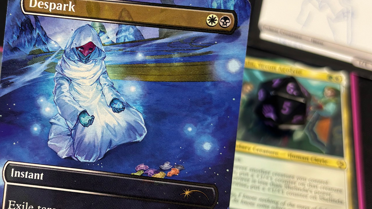 The Despark promo card in MTG Final Fantasy at a Commander event