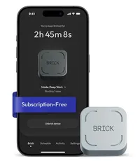 BRICK The Brick Smartphone Access Blocker, Subscription-Free Phone Lock