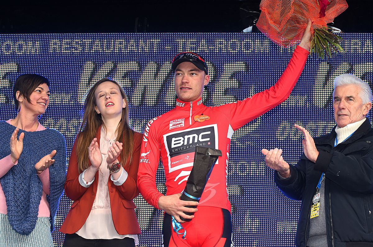 Lo&iuml;c Vliegen (BMC) in the KOM jersey