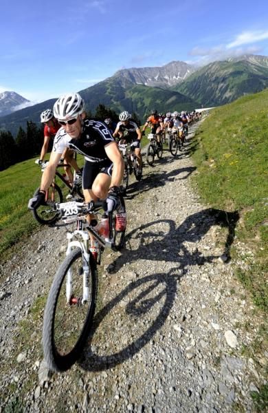 A rider on course at the Trans Germany