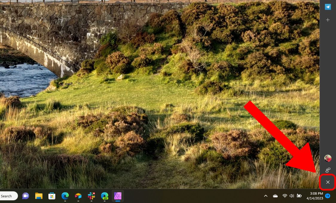 Microsoft Edge Sidebar detached