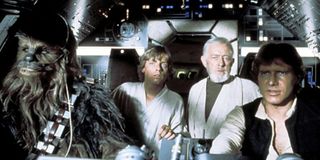Star Wars original trilogy still of han and chewie