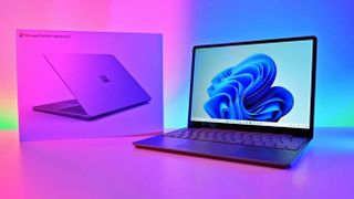 Surface Laptop Go 2 and box.
