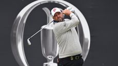 Marc Leishman hits an iron shot at The Open