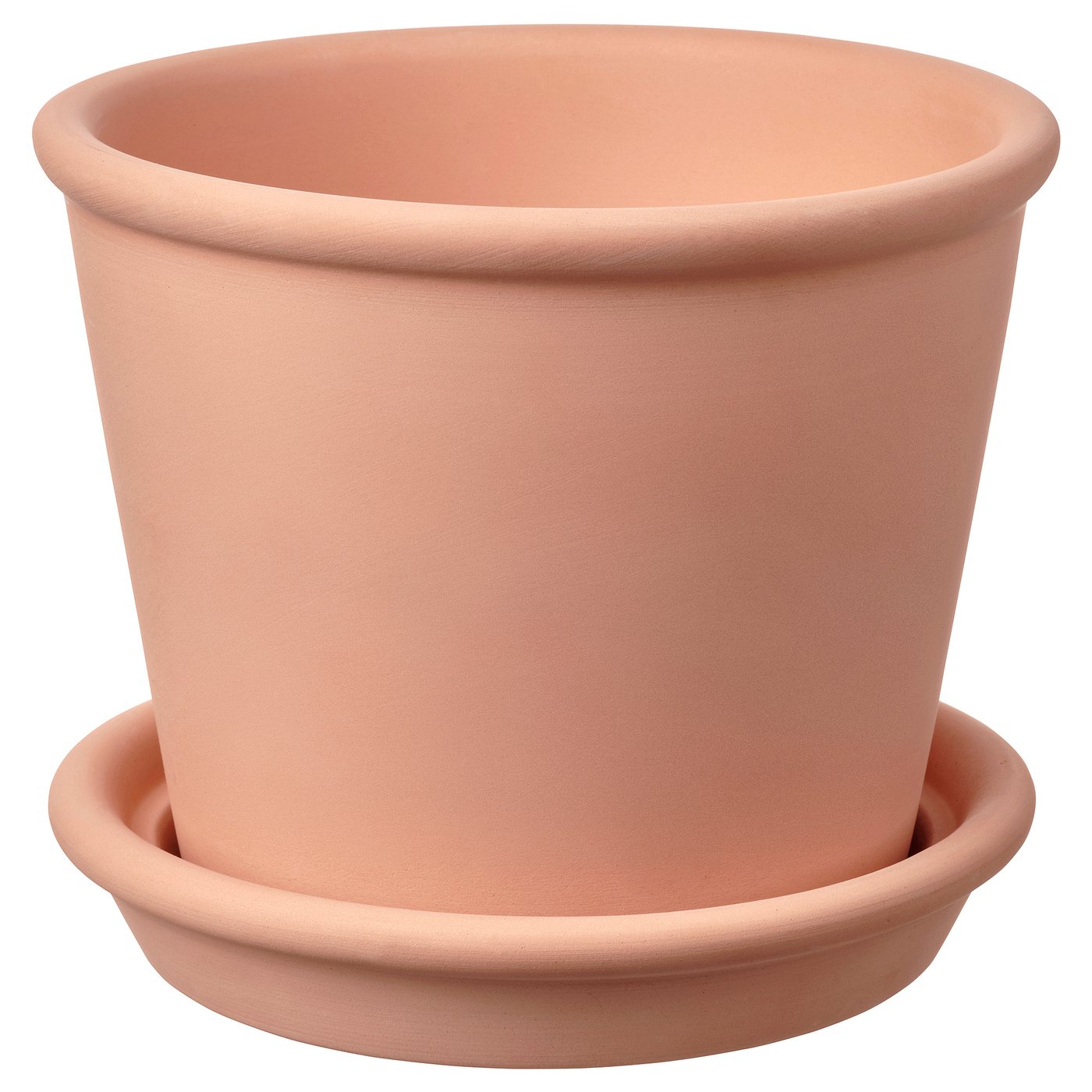 Muskotblomma Plant Pot With Saucer - Indoor/outdoor Terracotta 4 &amp;frac34; "