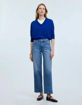 The Perfect Vintage Mid-Rise Wide-Leg Jean in Almanza Wash