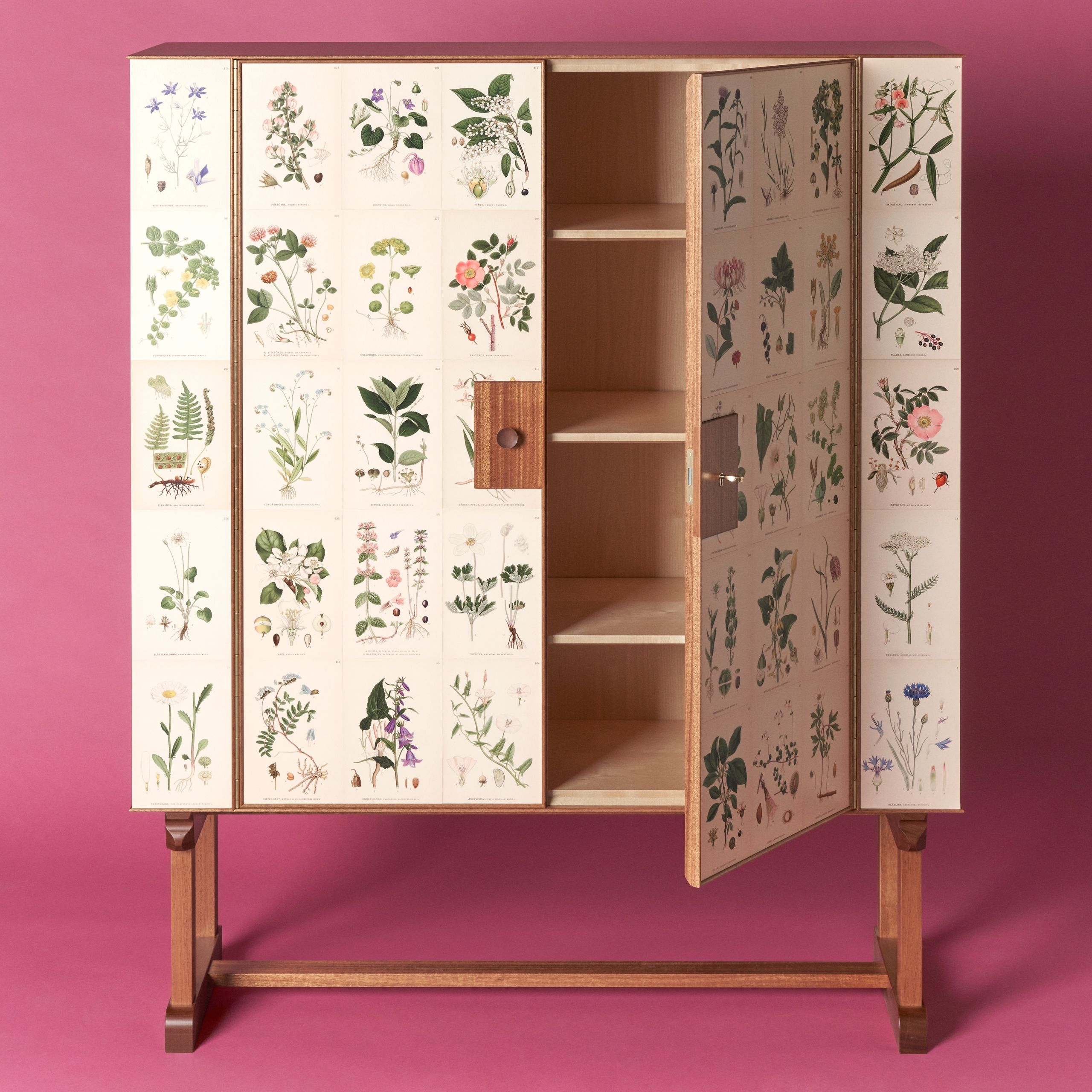 Josef Frank’s legendary long-legged cabinets are the stars of Svenskt Tenn’s new Stockholm exhibition