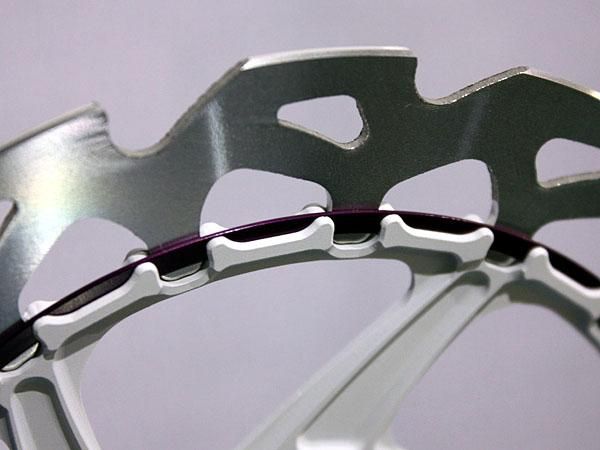 Scrub Components' new LugDrive design makes for a stiffer and lighter rotor but also one that's better able to deal with heat expansion.