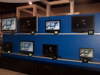 Westinghouses new PC monitors shown at CES are all flat-panel LCDs, ranging from 19