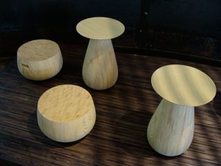 ’Tatit’ stools by Toni Kauppila, shown at the Straightforward: New Finnish Design exhibition