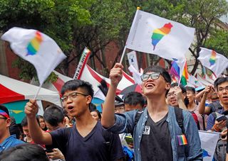 Taiwan same-sex marriage supporters