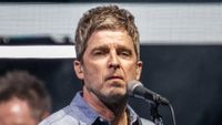 Noel Gallagher of Oasis performs on stage during the opening night of their Live 25' Tour