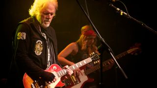 Randy Bachman performs at the Mod Club in Toronto with Bigsby vibrato-equipped Gibson Les Paul Standard