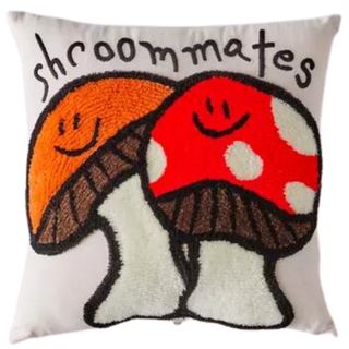 Shroommates mushroom tufted throw Pillow