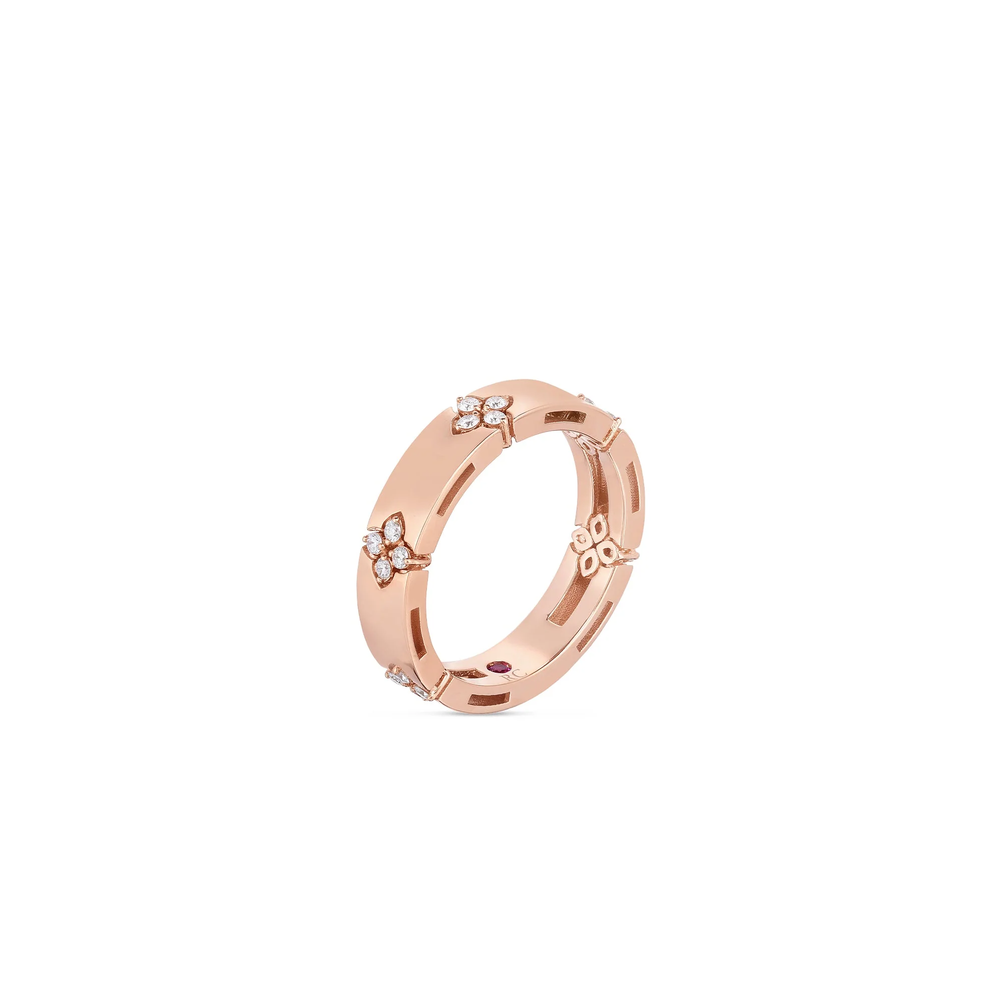Roberto Coin, LOVE IN VERONA NARROW DIAMOND ACCENT RING