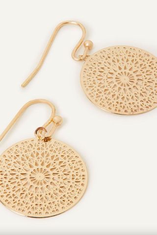 Accessorize Filigree Short Drop Earrings 