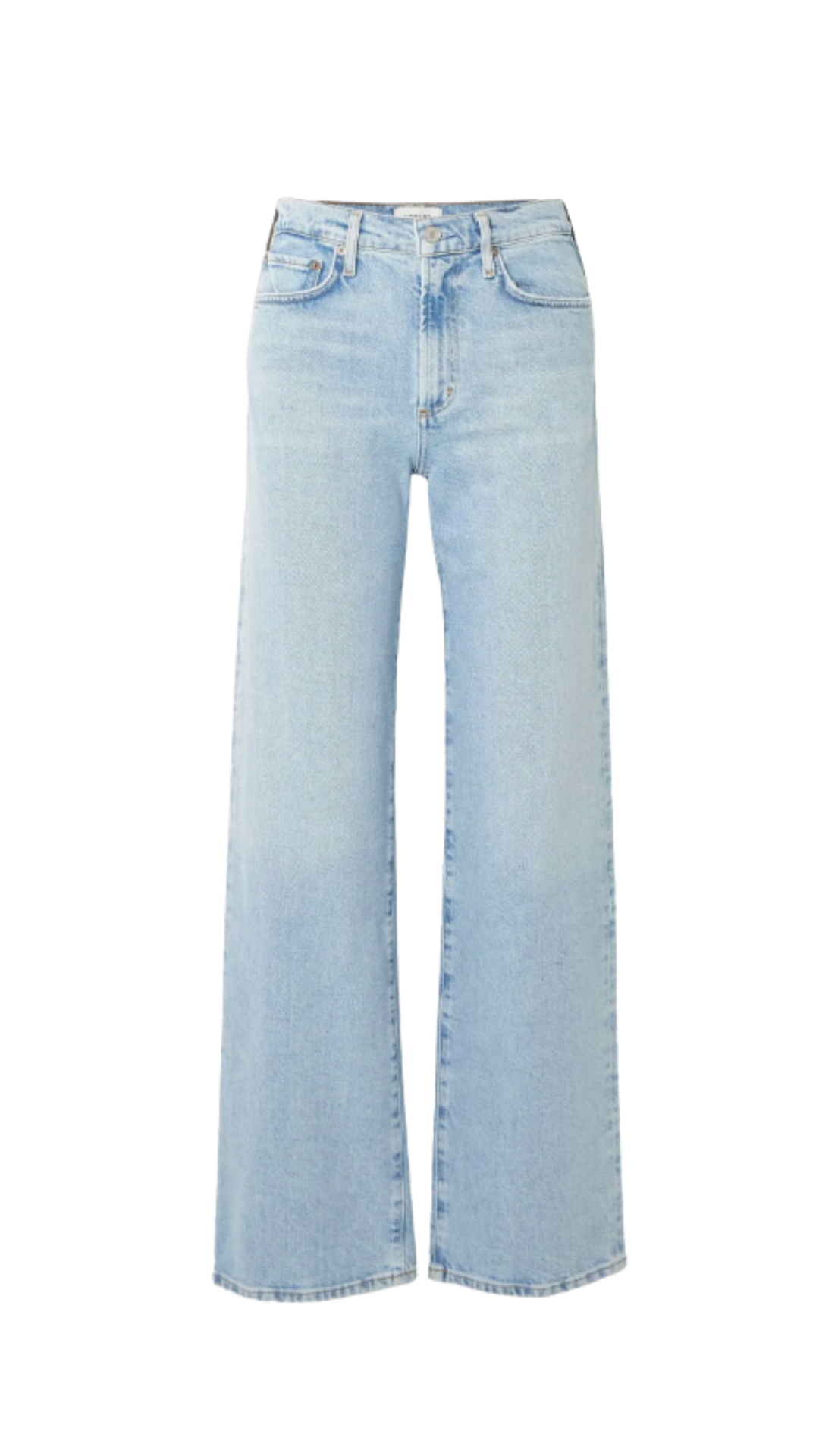 AGOLDE, Harper Mid-Rise Straight-Leg Jeans