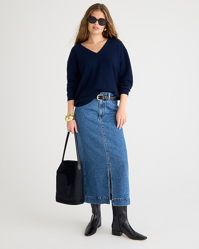 Cashmere Relaxed V-Neck Sweater