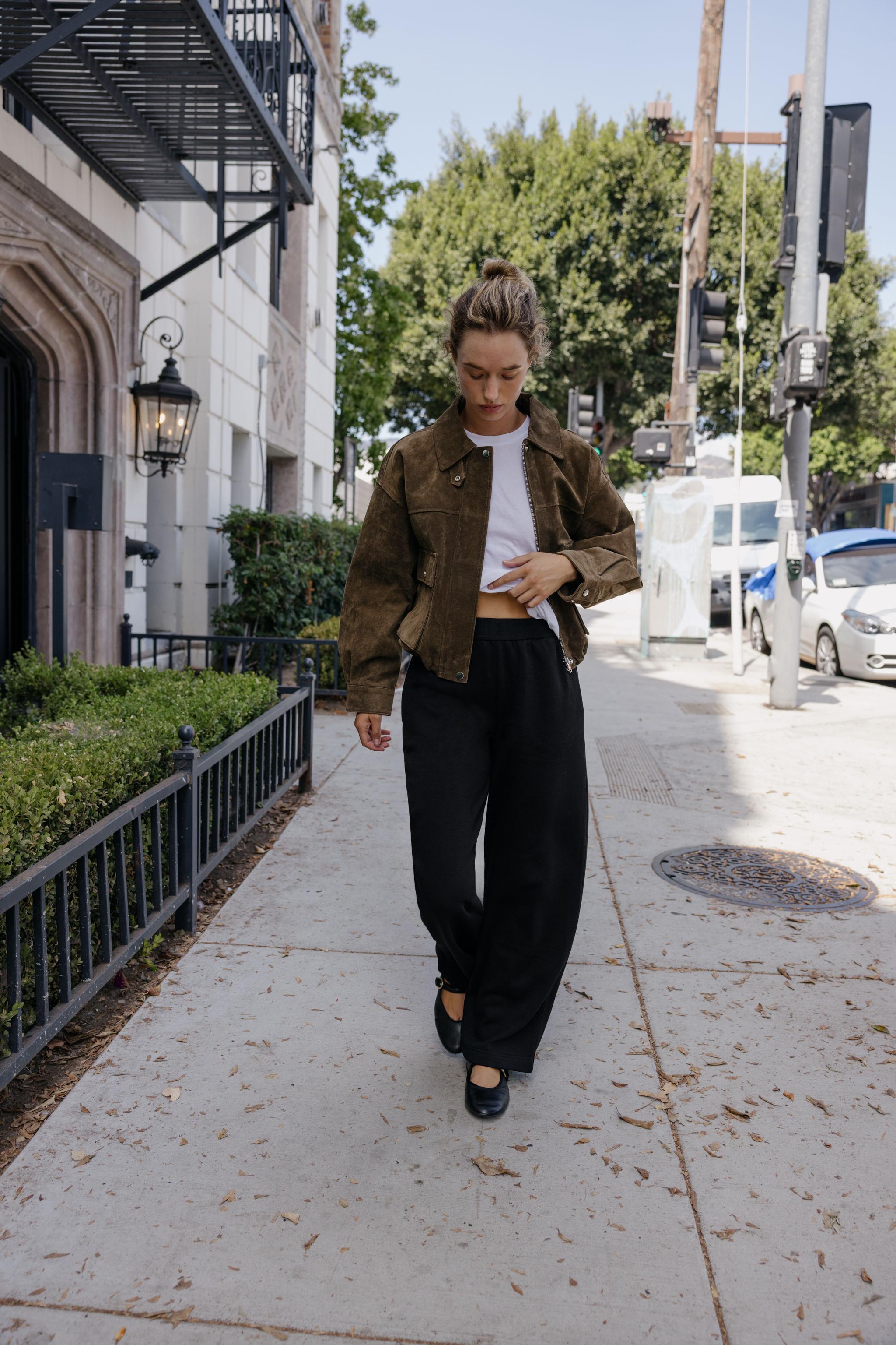 Wide Leg Fleece Pants