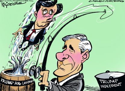 Political cartoon U.S. Mueller investigation Manafort