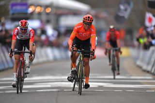 Greg Van Avermaet (CCC) sprints to second place at Omloop Het Nieuwsblad