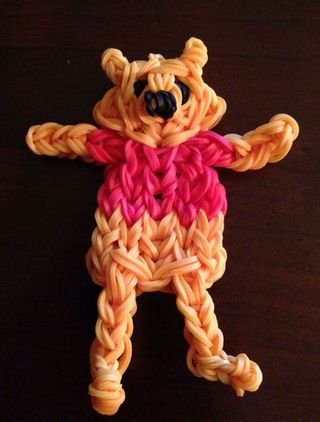 Loom band ideas: Winnie the Pooh loom band