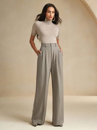 Shein Wide Leg Office Pants