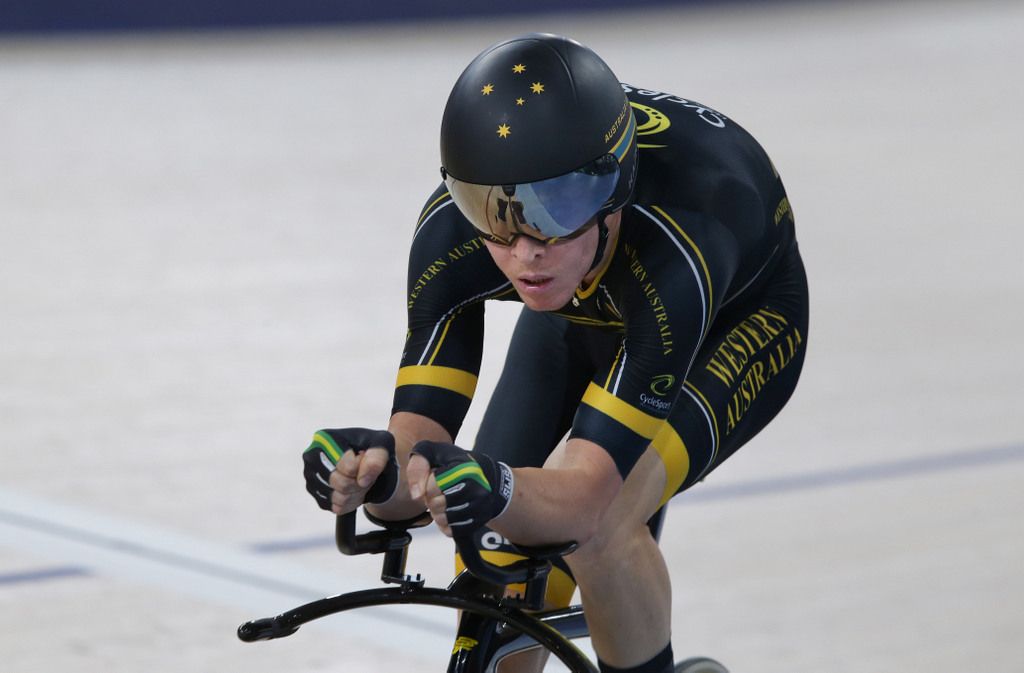 Cam Meyer (Western Australia) riding to silver in the IP
