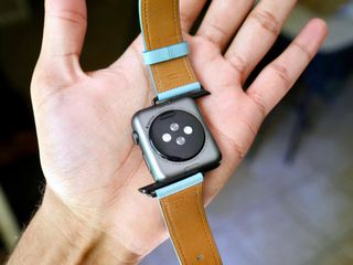 Apple Watch with band removed