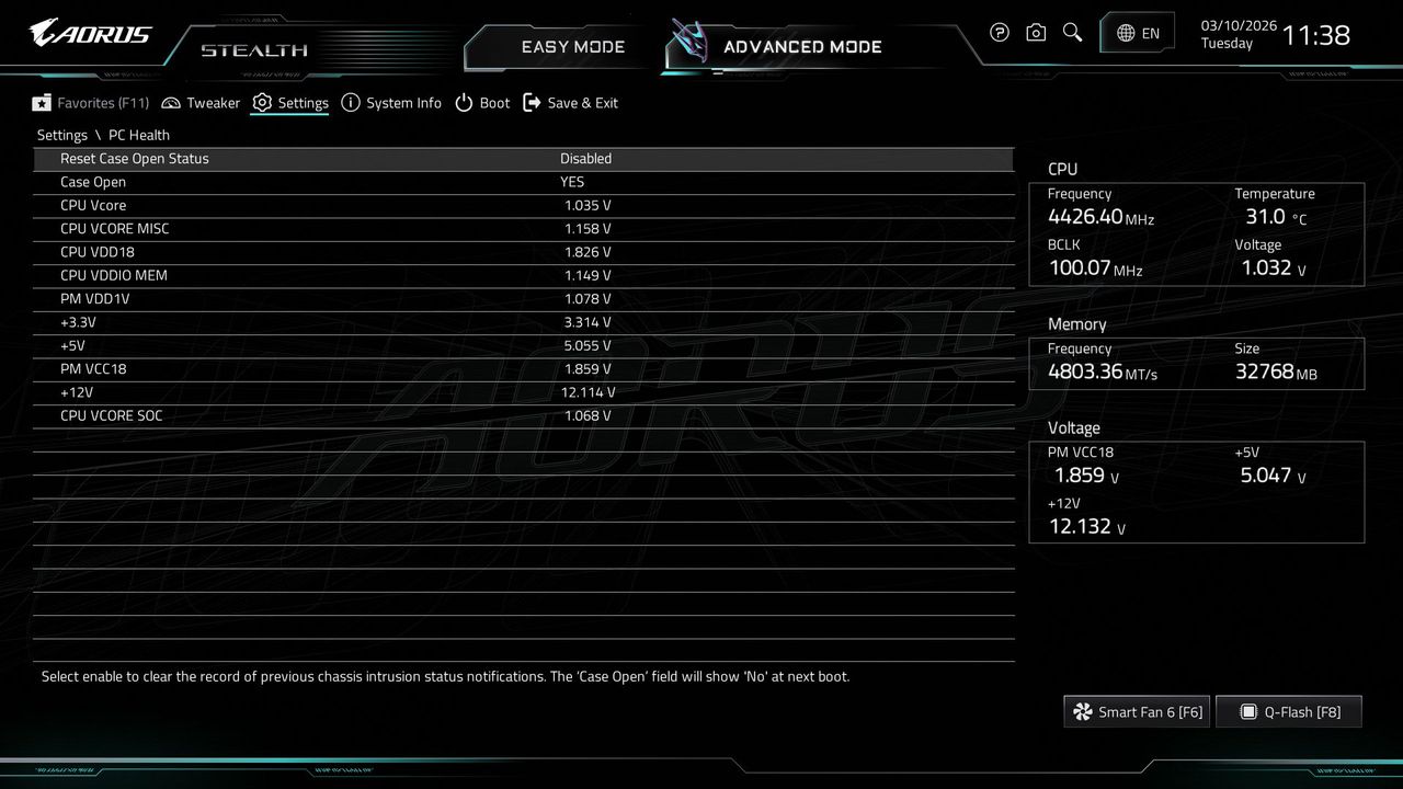 Gigabyte X870 Aorus Stealth - BIOS