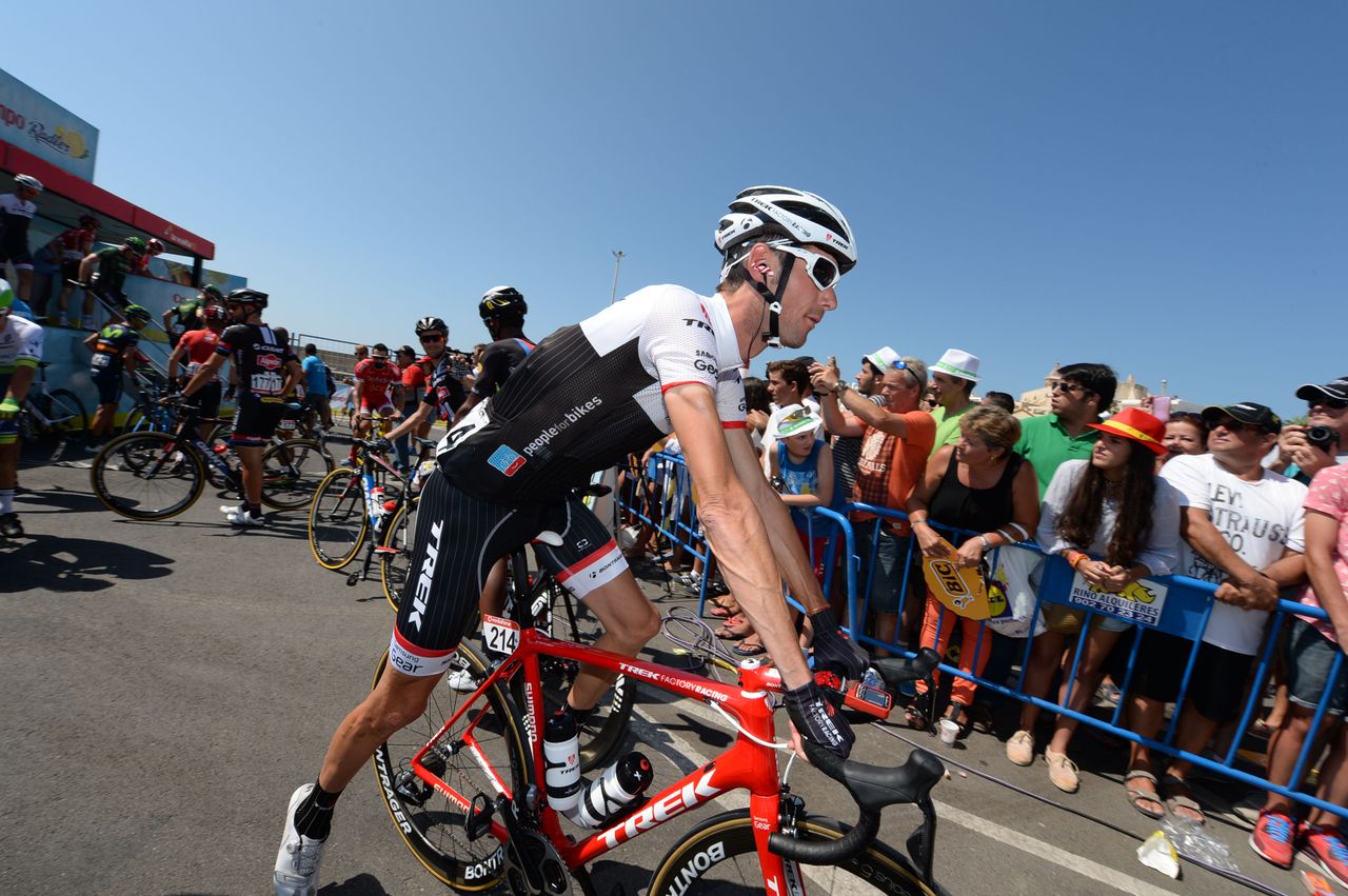 Frank Schleck at the start