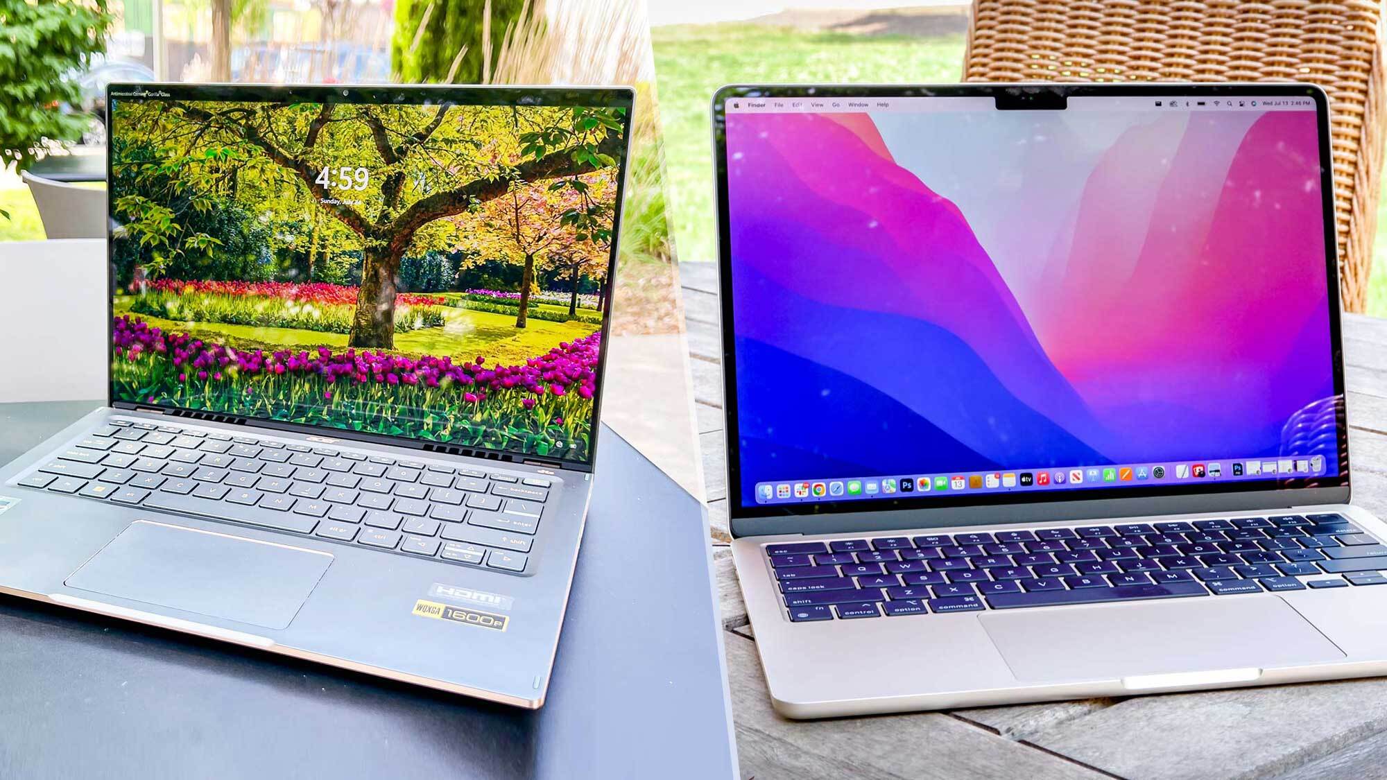 Acer Swift 5 (2022) vs MacBook Air M2 — Which laptop wins? | Tom's Guide