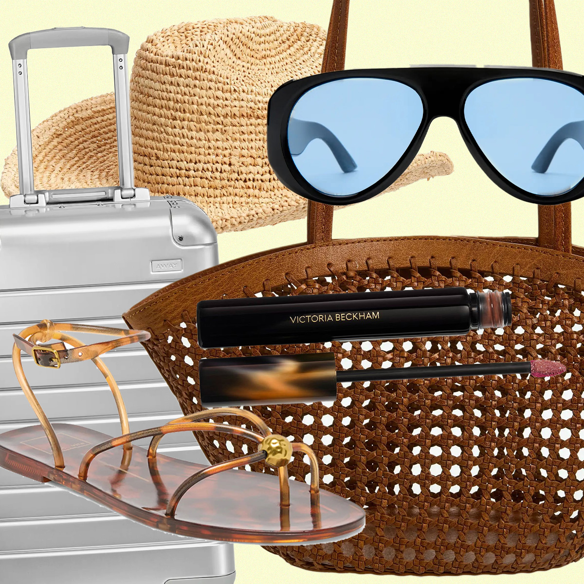 Collage of Vacation Items From Nordstrom