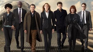 The cast of Fringe in a promo image.