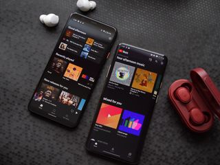 Spotify and YouTube Music apps