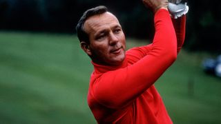 Arnold Palmer takes a shot at the 1967 World Match Play Championship