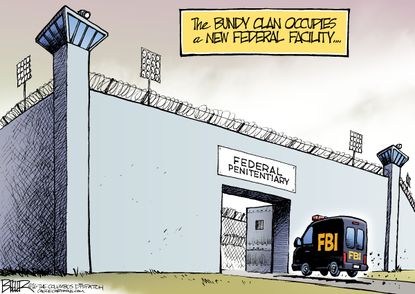 Editorial Cartoon U.S. Bundy Clan prison