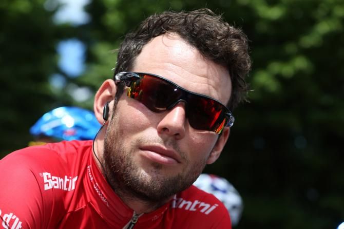 Points classification leader Mark Cavendish (Omega Pharma-QuickStep)