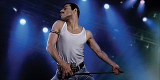 Rami Malek as Freddie Mercury in Bohemian Rhapsody